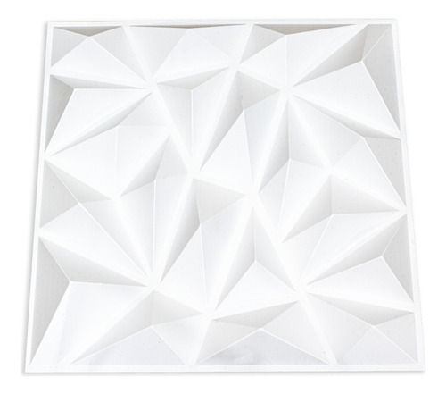 Panel Decorativo 3d Pvc Diamond Blanco Decoform 1m2 4piezas