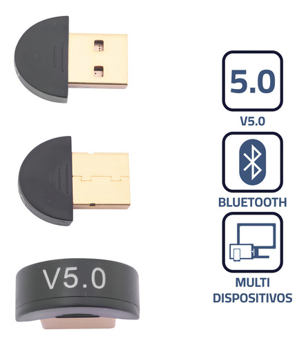 Receptor Usb Bluetooth V5.0 Inalambrico Pc Laptop