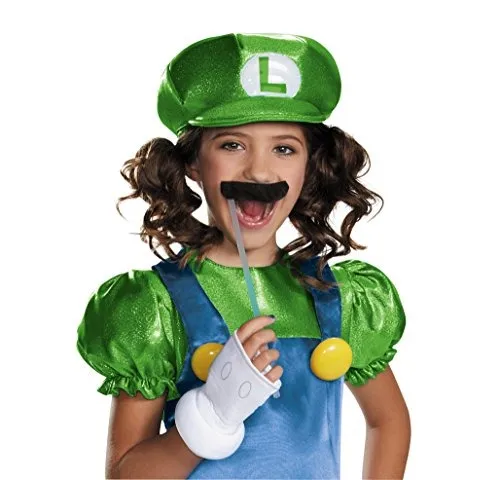 Disfraz De Luigi Versión Falda, Talla Grande (10-12)