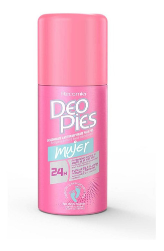 Deo Pies Desodorante Para Pies Spray Mujer 180ml
