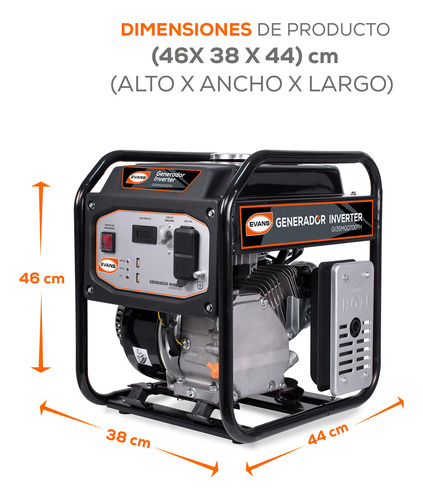 Generador Inverter Evans 3.5kva Motor A Gasolina Thunder 7hp