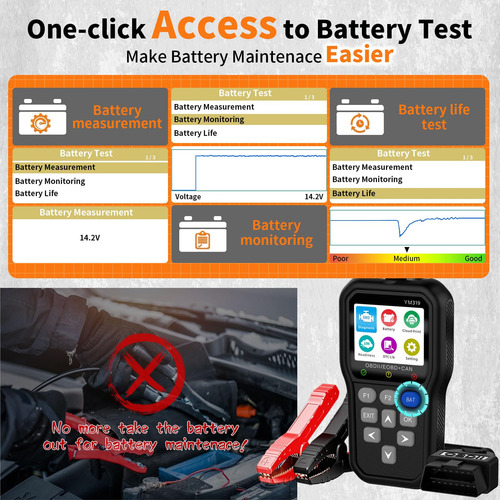 Escáner Obd2 Y Probador De Batería Herramienta De Diagnóstic