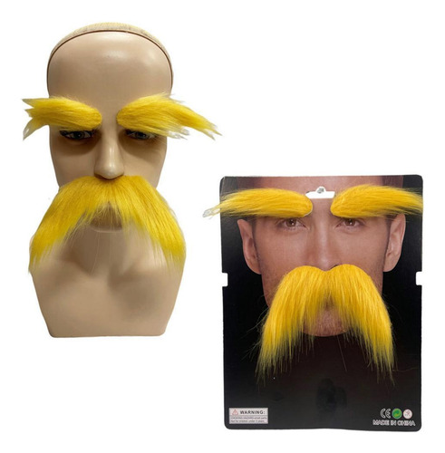 2 Set De Barba Y Cejas Postizas, Facial Barba 16cmx5.5cm