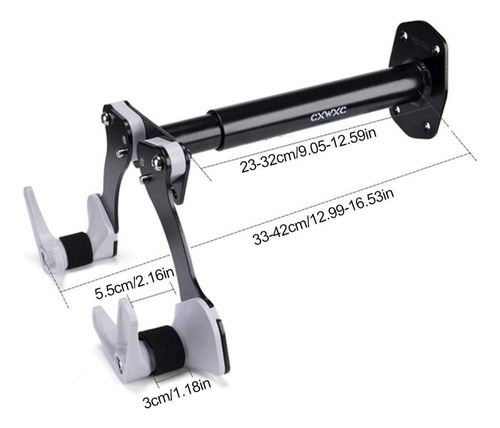 Soporte De Gancho Horizontal Ajustable Para Colgar En La Par