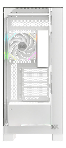 Gabinete Xyz Trifecta 2 Fans Argb Controller 3d Glass Usb C White