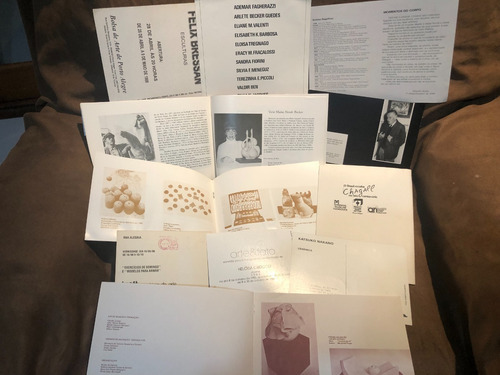 Imagem 2 de 2 de Convites Antigos Exposição De Artes Coleção Anos 80
