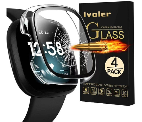Protector Pantallla Smartwatch Fitbit Sense/versa 3- Pack X4