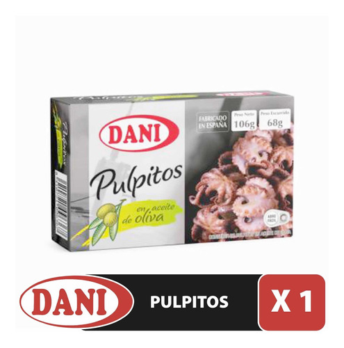 Pulpitos En Aceite De Oliva Marca Dani Origen España X 106 G