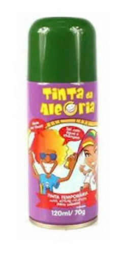 Tinta Spray Para Cabelo 120ml Verde