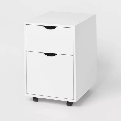 Archivero Metálico Con Dos Cajones Blanco Brightroomtm Blanco
