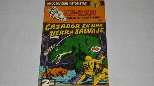 Historietas Macc Division Ka- Zar: Amo De La Tierra Perdida.