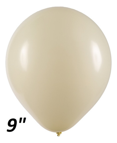 Balão Art Latex Marfim 9 Polegadas 50 Unidades