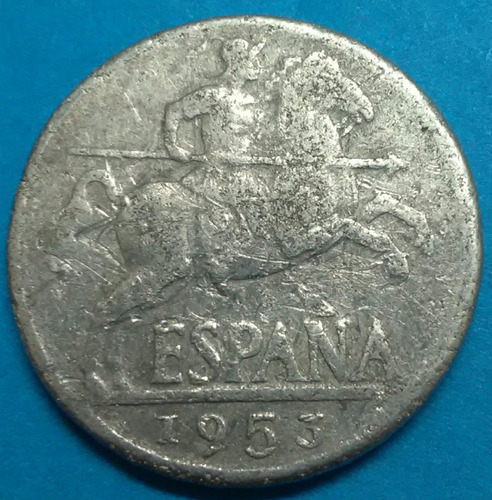 España Moneda 10 Cents 1953