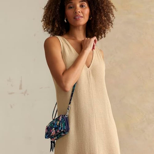 Vera Bradley - Bolsa Cruzada De Algodón Todo En