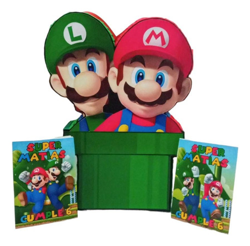 Pinata Mario Bros Y Luigi 