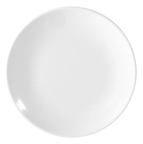 Set 6 Plato Redondo Melamina Blanco 20 X 2.5 Cm - Caserox Blanco M230158