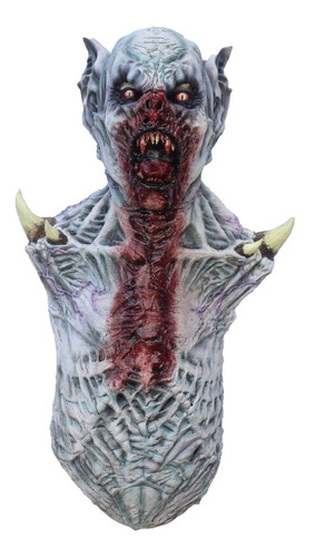 Máscara De Vampiro Mega Halloween 26578 Color Gris