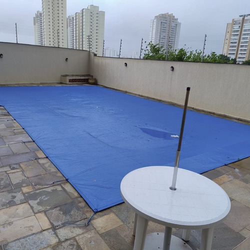 Capa Piscina 5x5 Emborrachada Forte Leve + Kit +