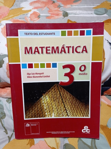 Matematica  3° Medio (texto Del Estudiante)