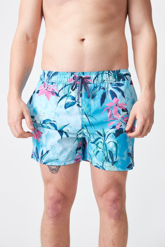 Short De Baño Hombre Billabong Pinted Lb Tropical Sky