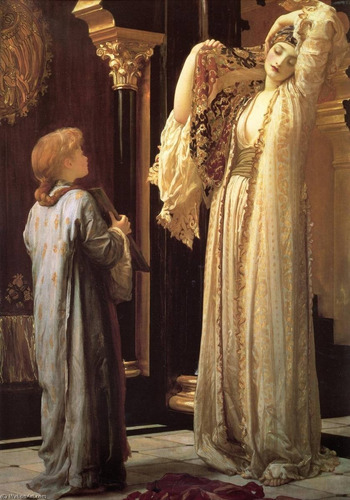Imagen 9 de 9 de Cuadro Luz Del Harem Original De Frederic Leighton