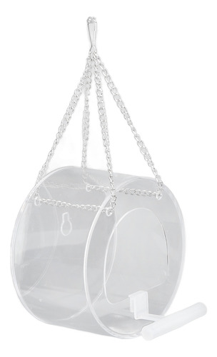 Comederos Redondos Transparentes Para Pájaros, Decoración Pa