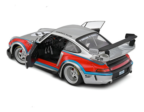 2020 Porsche 911 Raug Welt Begriff Martini Race 1:18 Solido Silver Red 11 Plata