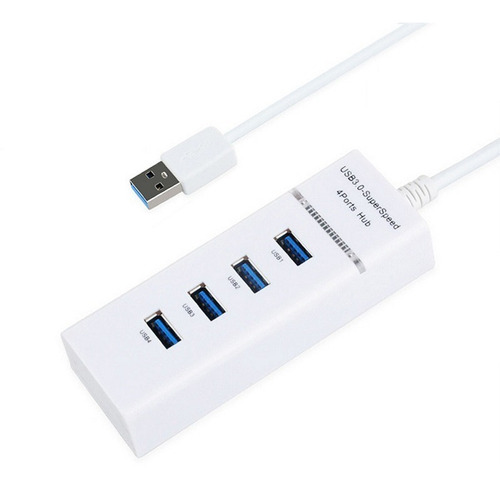 Hub Usb 3.0 4 Puertos Luz Indicadora 5 Gbps Cable 30cm