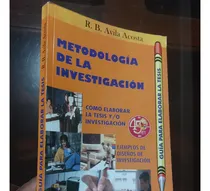 Comprar Libro Metodología De La Investigación Tesis Ávila Acosta