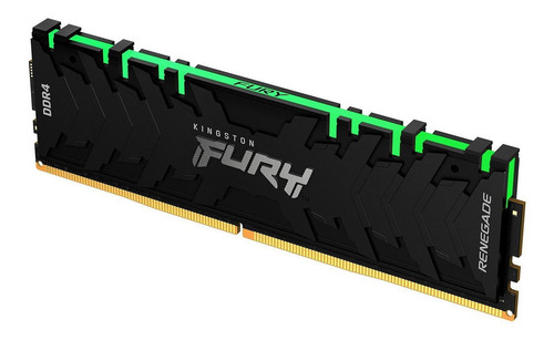Imagen 2 de 4 de Memoria RAM Fury Renegade RGB gamer color negro 16GB 1 Kingston KF432C16RB1A/16