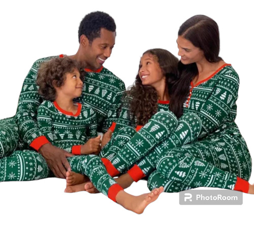 Pijamas Navideñas Familiares Todas Las Tallas