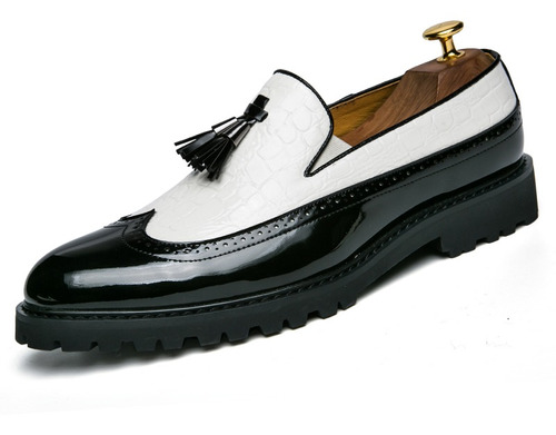 Mocasines Para Hombre, Zapatos De Cuero Oxford Formales