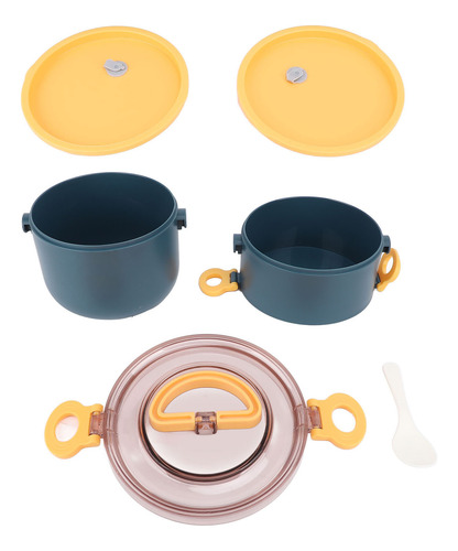 Tarro De Comida Para Almuerzo, 1,6 L, Gran Capacidad, Doble