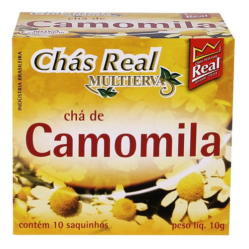 Kit 30 Chá De Camomila Real Multiervas  10g