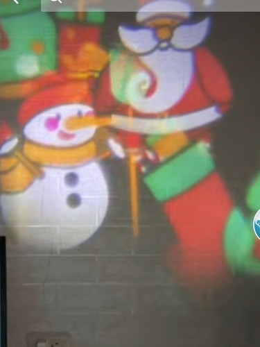 Proyector Navideño Led Con Proyeccion De Figuras Giratorias (Usado)