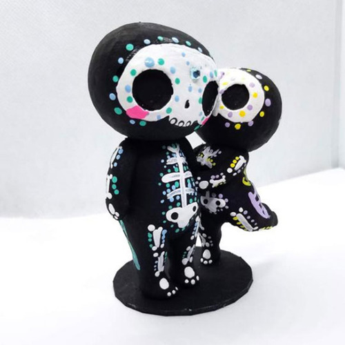 Estatuilla En Forma De V Con Forma De Calavera De Azúcar, Fo
