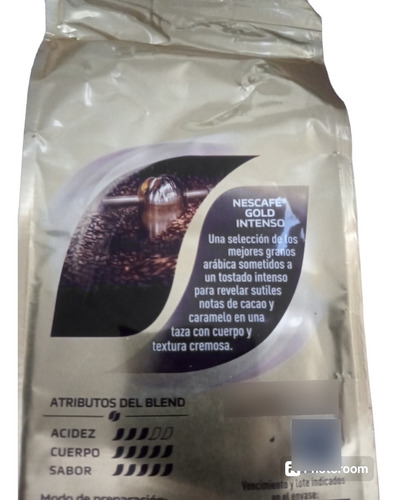 Nescafe Gold Tostado Molido Intenso 250 Grs Intensidad 9