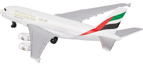 Avión De Metal Daron Emirates A380 15 Cm Para Niños +3