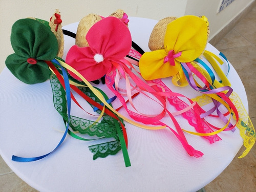 Tiara Com Chápeu Para Cabelo Festa Junina Quadrilha São João