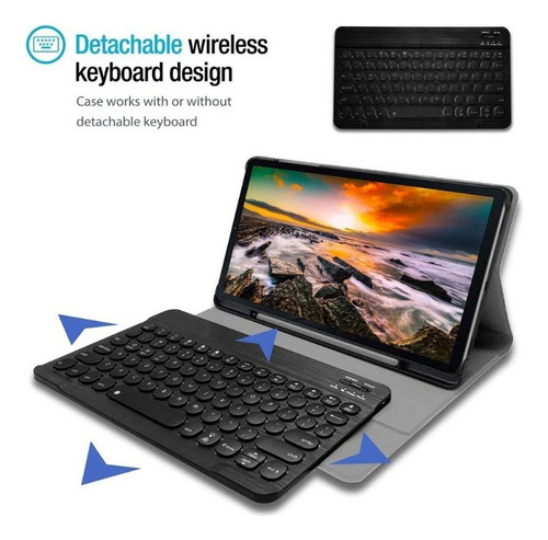 A Funda De Teclado Para Samsung Galaxy Tab S6 Lite Sm-p620 A