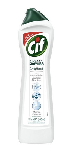 Imagen 2 de 2 de Limpiador En Crema Cif Original Multiuso 500 Ml