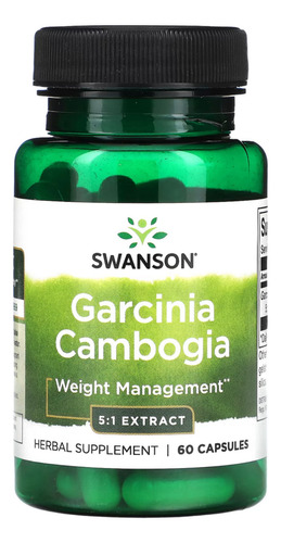 Swanson Garcinia Cambogia 80mg 60 Caps Quemagrasa 2 Meses