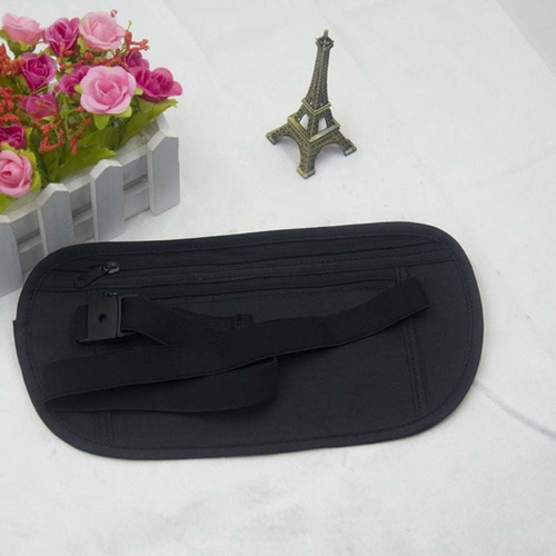 Imagen 4 de 9 de Riñonera De Viaje Invisible Estuche Seguridad Oculto