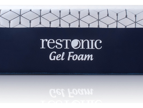 Colchón Restonic Gel Foam - Queen Size Mci Color Azul