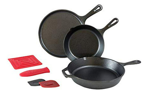 Sarten Para Freír - Lodge Essential Skillet Set, 7-piece, Bl