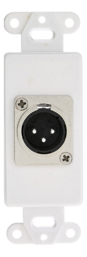 Decora Xlr Macho A Soldadura Tipo Wall Plate  acl Insert, C