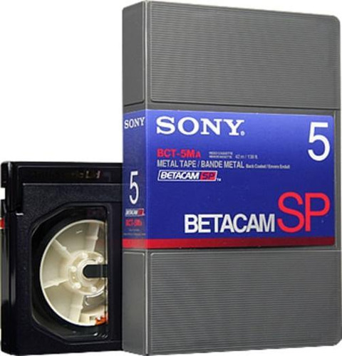 Fita Cassette Sony Bct-5ma Betacam Sp Vídeo 5 Minutos