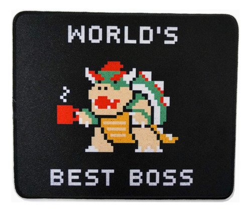 Super Mario Best Boss Bowsett Office, 12 X 10 Pulgadas