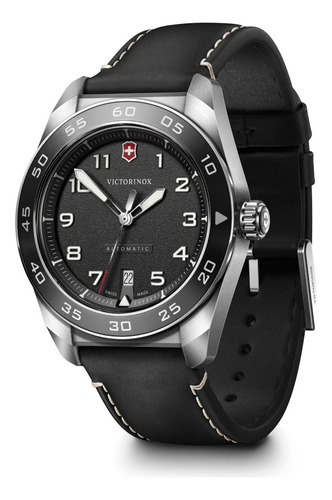 Victorinox, Reloj, Swiss Army Automatic, 42 Mm Negro Plata Negro