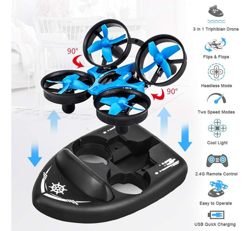 3 Em 1 Controle Remoto Hovercraft /
